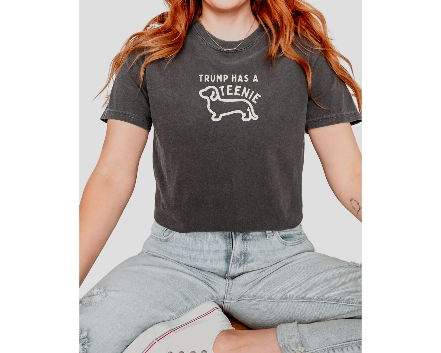 Anti Trump Dauhshund Comfort Colors Tee Shirt