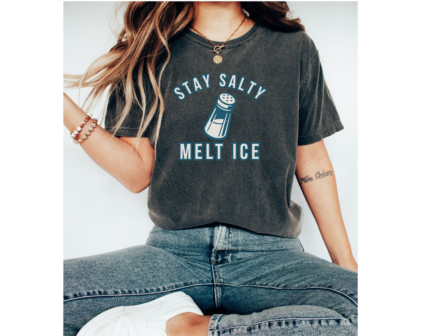 Stay Salty Melt Ice Comfort Colors Tee Shirt