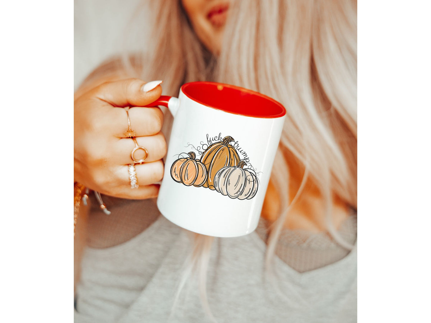 Subtle Fuck Trump Pumpkin Halloween Hidden Message Mug