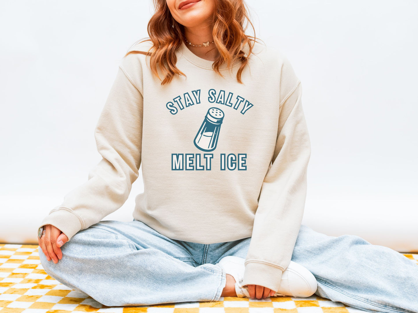 Stay Salty Melt Ice Anti Ice Crewneck Sweatshirt