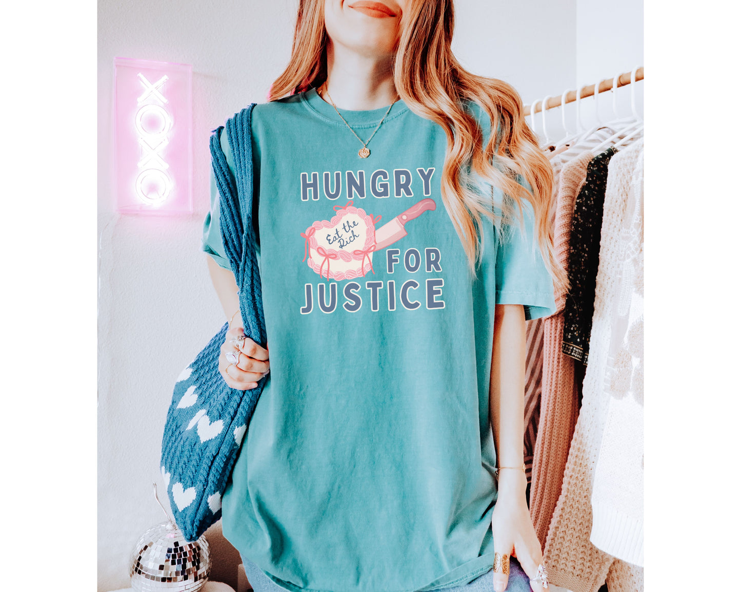 Hungry For Justice Eat The Rich Comfort Colors Tee Shirt