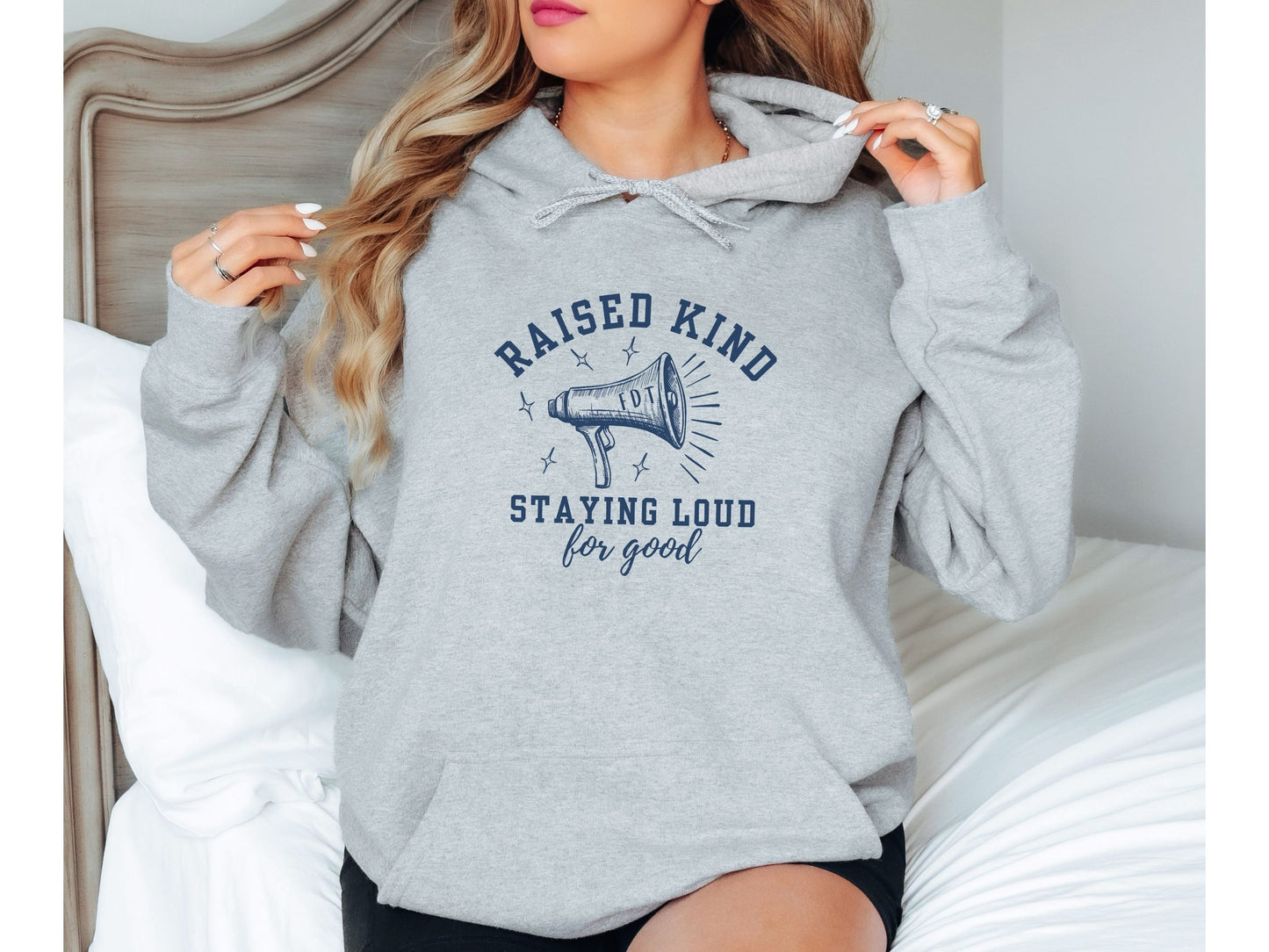 Raised Kind Staying Loud Subtle Fuck Trump FDT Hooded Sweatshirt